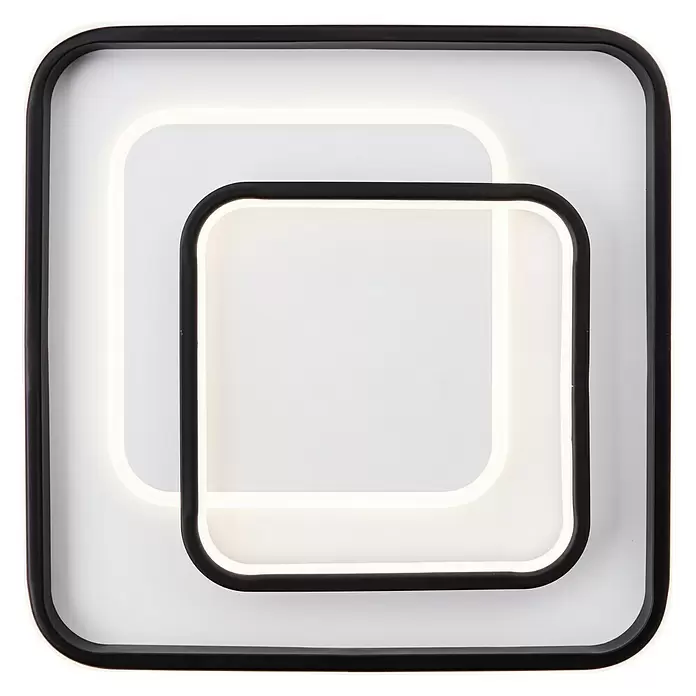 Brilliant LED-Deckenleuchte Cava - 42 W, L x B x H: 40 x 40 x 6,5 cm, Warmweiß - Ansicht von unten