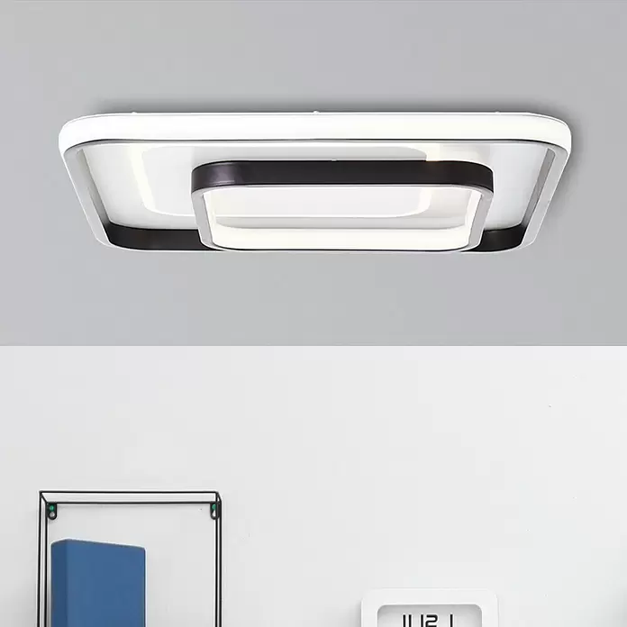 Brilliant LED-Deckenleuchte Cava - 42 W, L x B x H: 40 x 40 x 6,5 cm, Warmweiß - Stimmungsaufnahme