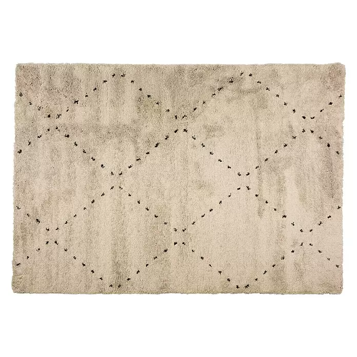 Alfombra Denver - Beige, 230 x 160 cm, Polipropileno heatset-frisé - Vista descendente