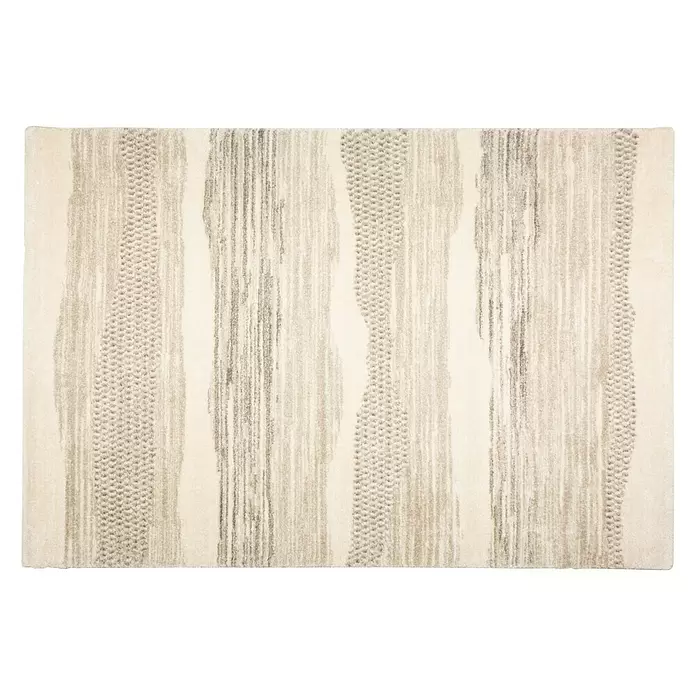 Alfombra Texas - Beige, 230 x 160 cm, 100% Poliéster - Vista descendente