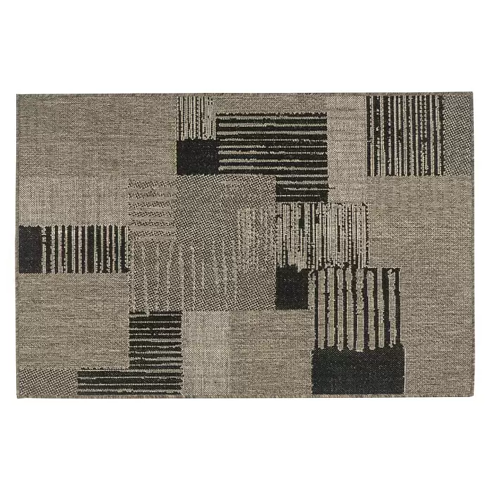Alfombra in/out Cuadros - Multicolor, 230 x 160 cm, 100% Polipropileno - Vista descendente