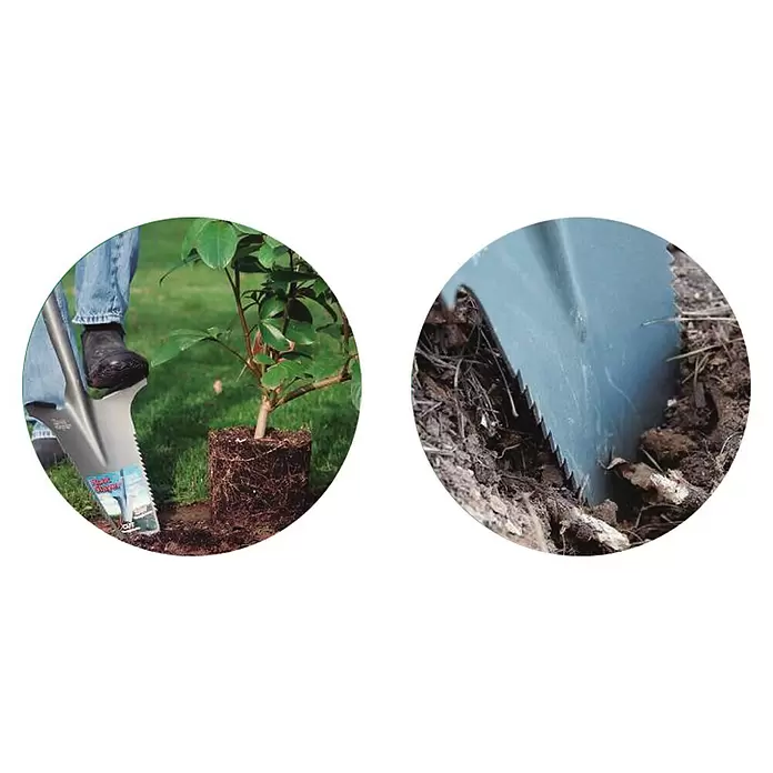 Root Slayer Rodespaten 5in1 - Mit Tritt, Länge: 114 cm - Detailaufnahme