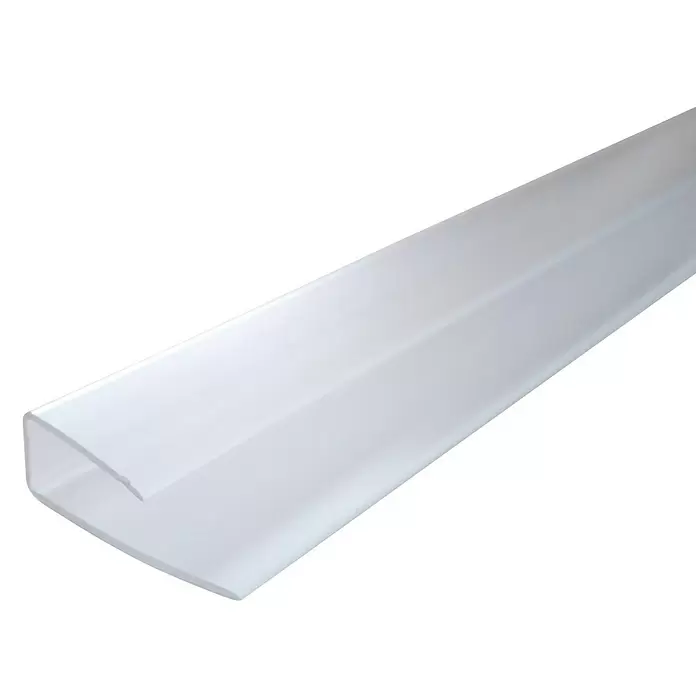 U-Profil USX - 2,05 m x 10 mm, Polycarbonat, Transparent - Detailaufnahme