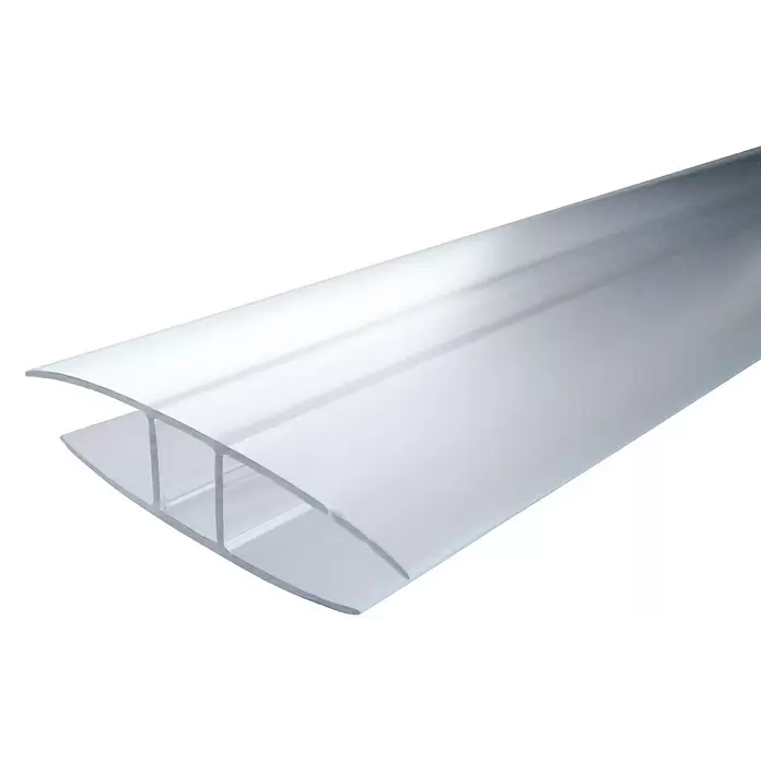 H-Profil HSX - 2,05 m x 10 mm, Polycarbonat, Transparent - Detailaufnahme