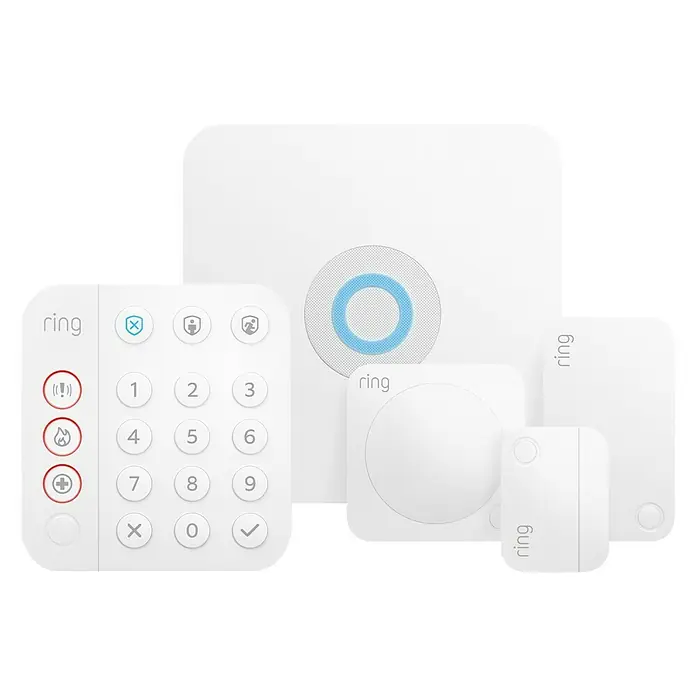 Ring Alarm Sicherheit Starter-Paket 5-teilig 2. Generation - Smarte Steuerung: Ring App - Vorderansicht
