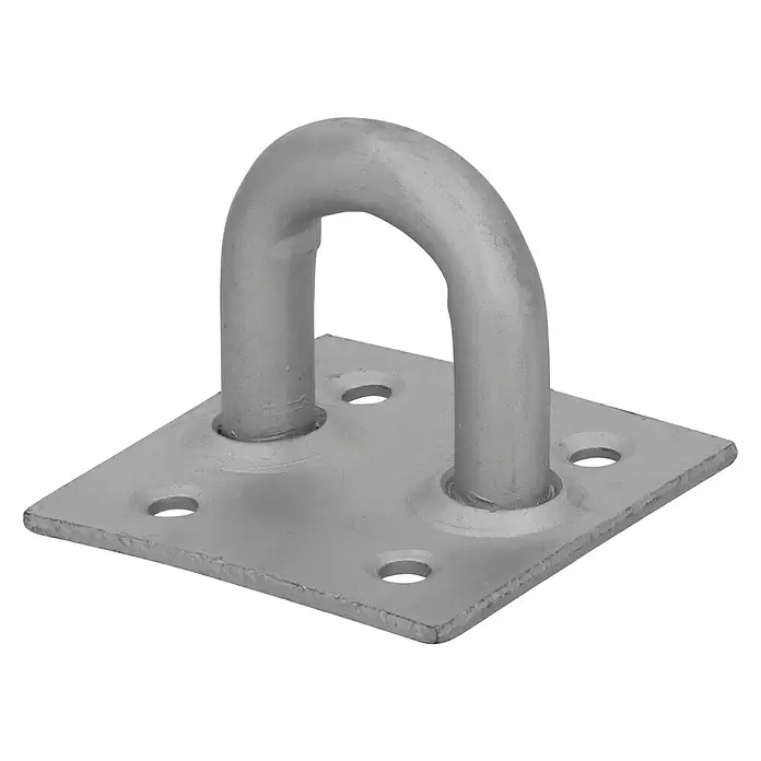 Suki Placa con ojal - L x An x Al: 38 x 38 x 30 mm, Acero - Vista angular
