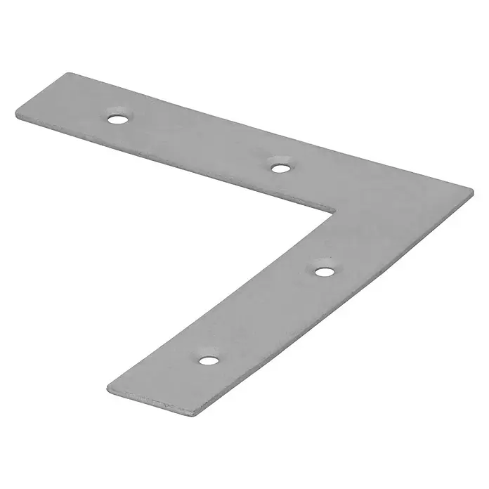 Suki Escuadra esquinera - L x An x Al: 75 x 75 x 15 mm, Gris - Vista angular