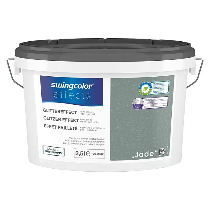 swingcolor Effectverf Glittereffect Jade - Jade, 2,5 l, Mat - Vooraanzicht