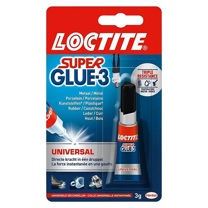 Loctite Super Glue-3 Secondelijm Universal 3G - 3 g - Vooraanzicht