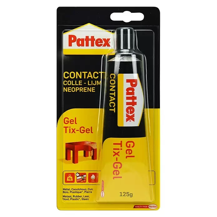 Pattex Contactlijm Tix-Gel - 125 g, Tube - Vooraanzicht