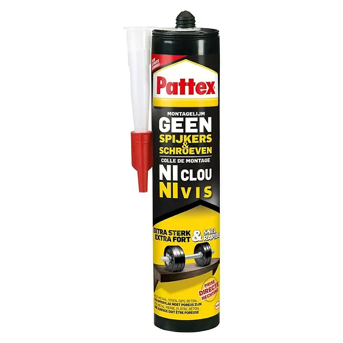 Pattex Geen spijkers & schroeven Montagelijm - 400 g - Vooraanzicht