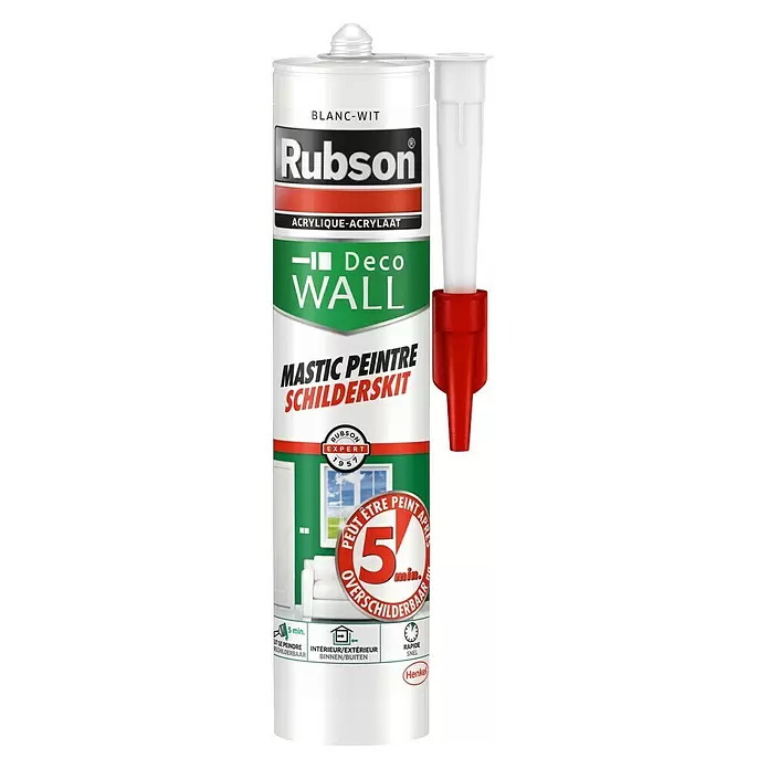 Rubson Acryl afdichtkit 5min - 0,3 l - Vooraanzicht