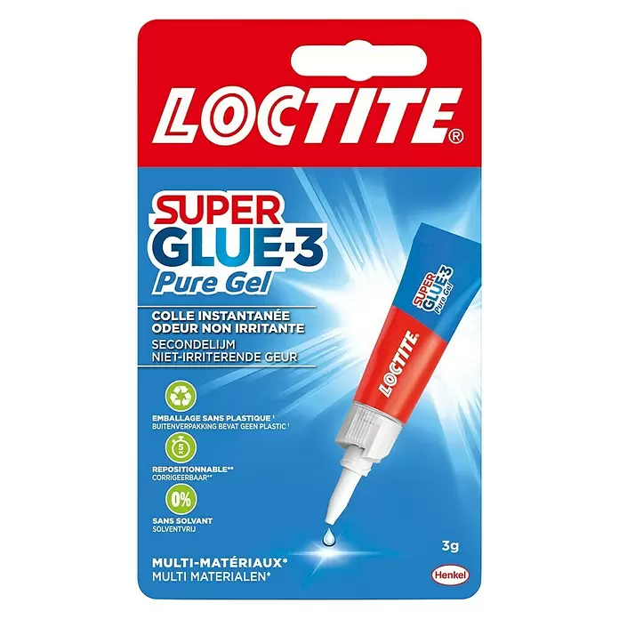 Loctite Super Glue-3 Secondelijm Pure Gel 3G - 3 g - Vooraanzicht