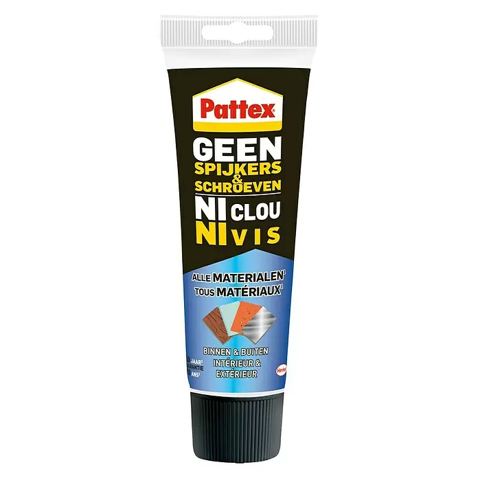 Pattex Geen spijkers & schroeven Montagelijm Binnen & Buiten - 142 g - Vooraanzicht