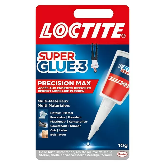 Loctite Super Glue-3 Secondelijm Precision Max - 10 g, Doseersysteem - Vooraanzicht