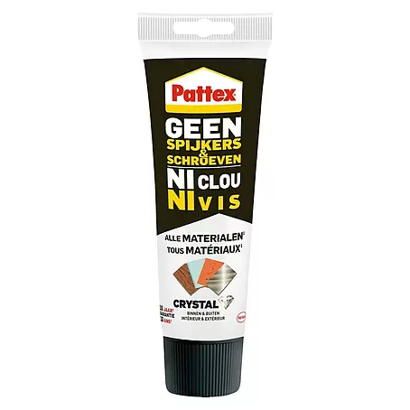 Pattex Geen spijkers & schroeven Montagelijm Crystal