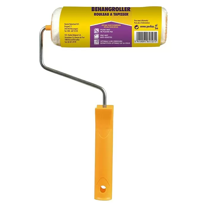 Perfax Behanglijmroller - Geel - Vooraanzicht