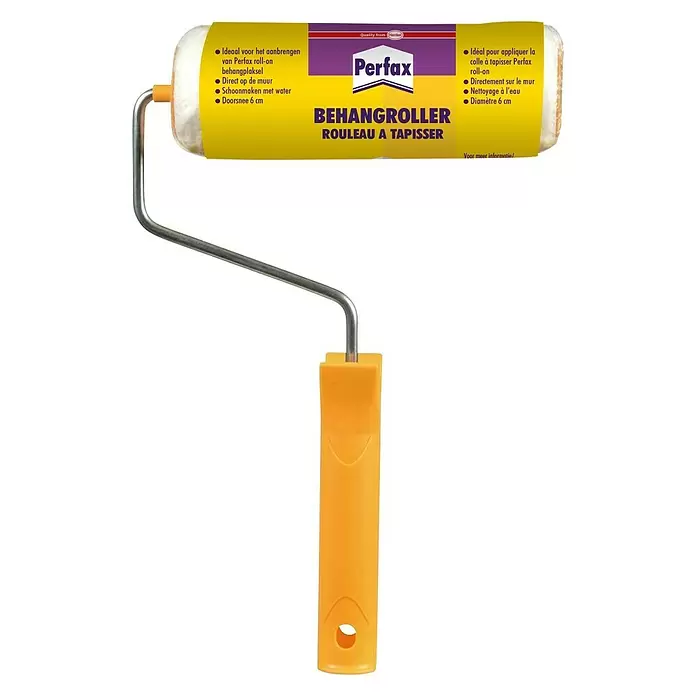 Perfax Behanglijmroller - Geel - Vooraanzicht