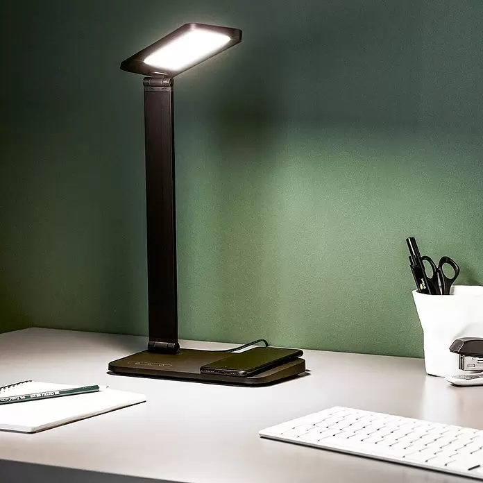 LED-Tischleuchte Seamont - 9 W, L x B x H: 31 x 12 x 37,4 cm, Schwarz - Stimmungsaufnahme