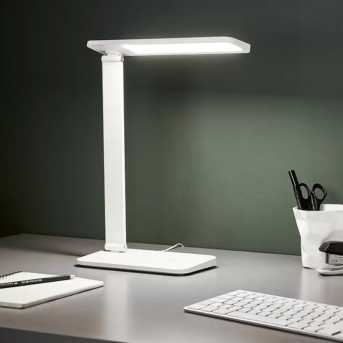 LED-Tischleuchte Seamont - 9 W, L x B x H: 31 x 12 x 37,4 cm, Weiß - Stimmungsaufnahme