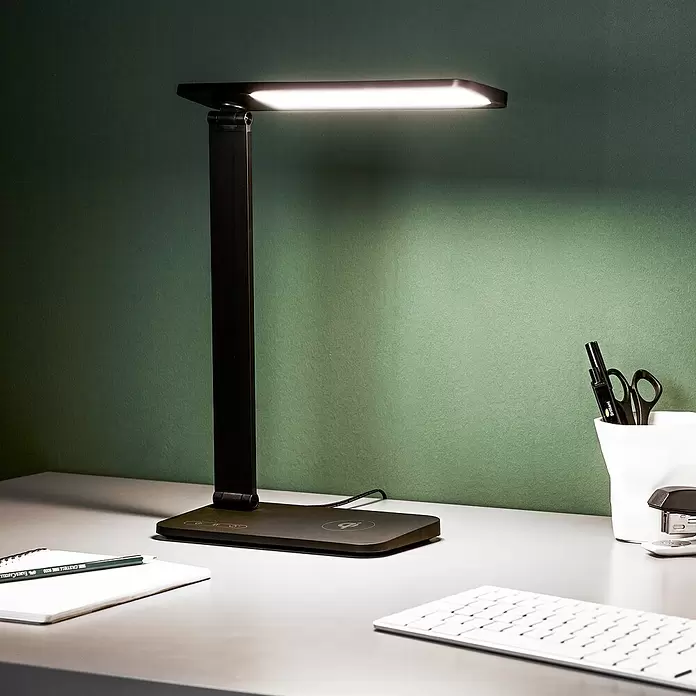 LED-Tischleuchte Seamont - 9 W, L x B x H: 31 x 12 x 37,4 cm, Schwarz - Stimmungsaufnahme