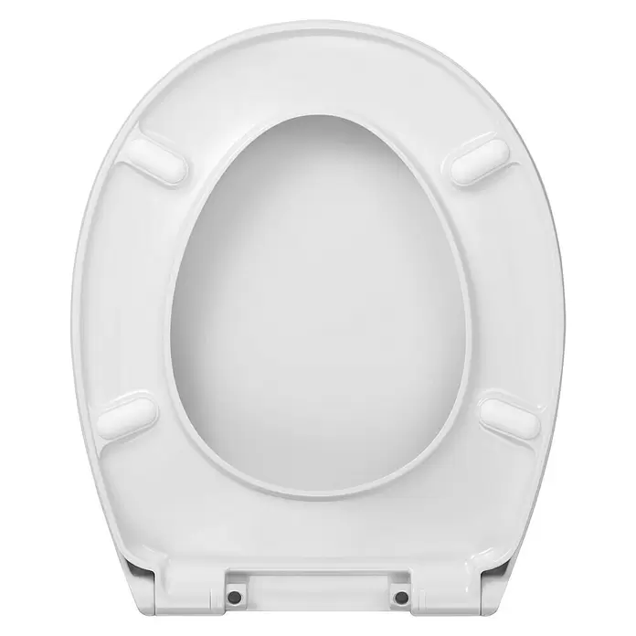 WC-Sitz Crystal - Mit Absenkautomatik, Duroplast, Weiß - Ansicht von unten