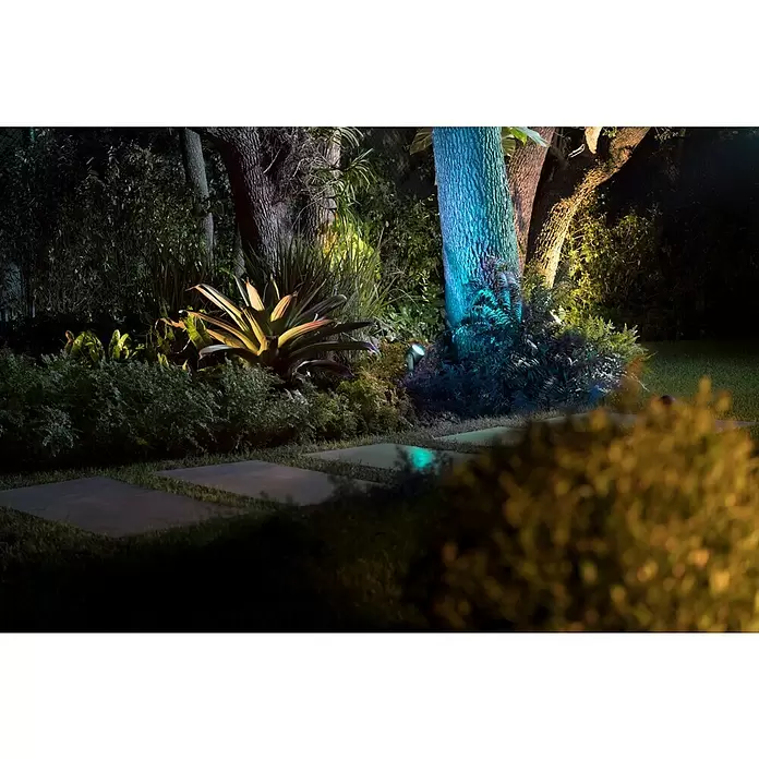 Philips Hue LED-Gartenspot Lily - Höhe: 19 cm, 15 W, Metall - Stimmungsaufnahme
