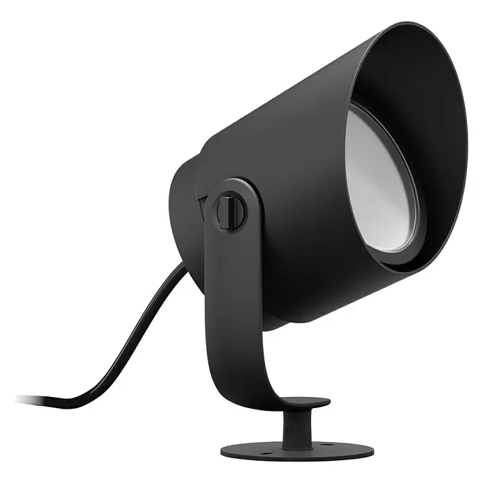 Philips Hue LED-Gartenspot Lily - Höhe: 19 cm, 15 W, Metall - Diagonale Ansicht