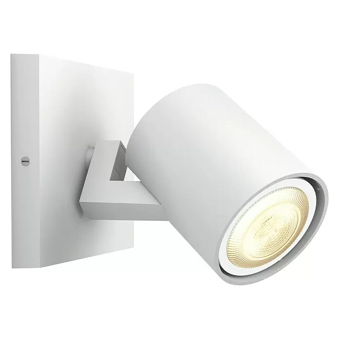Philips Hue LED-Spotstrahler Runner - L x B x H: 9 x 11 x 10,7 cm - Diagonale Ansicht