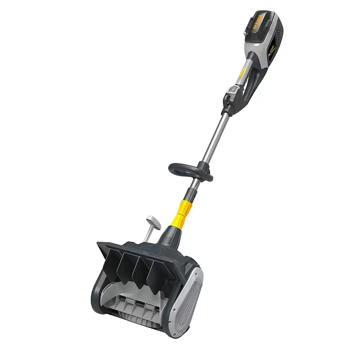 Alpina Akku-Schneefräse AST 48 AE Set - 48 V, 1 Akku, Li-Ionen, 2 Ah, Arbeitsbreite: 30 cm - Diagonale Ansicht
