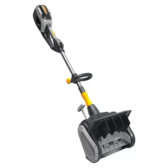 Alpina Akku-Schneefräse AST 48 AE Set - 48 V, 1 Akku, Li-Ionen, 2 Ah, Arbeitsbreite: 30 cm - Diagonale Ansicht