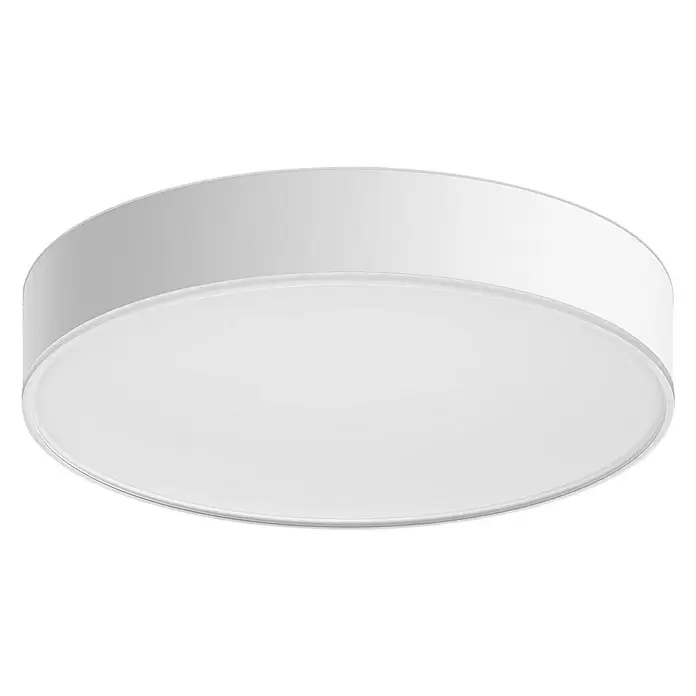 Philips Hue LED-Deckenleuchte Enrave - 19,2 W, L x B x H: 38,1 x 38,1 x 8,4 cm, Weiß - Diagonale Ansicht
