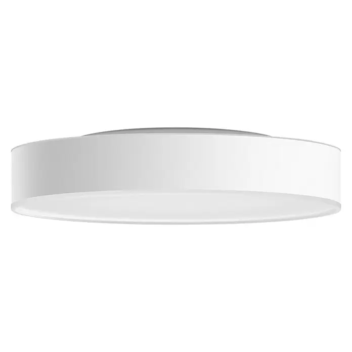Philips Hue LED-Deckenleuchte Enrave - 19,2 W, L x B x H: 38,1 x 38,1 x 8,4 cm, Weiß - Diagonale Ansicht