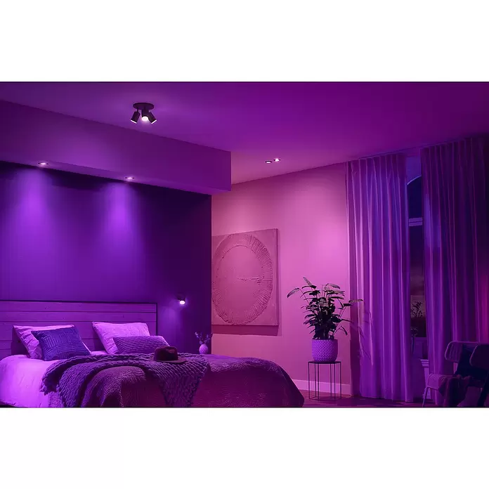 Philips Hue LED-Einbauspot Centura White & Color Ambiance - RGBW, Durchmesser: 9 cm - Stimmungsaufnahme