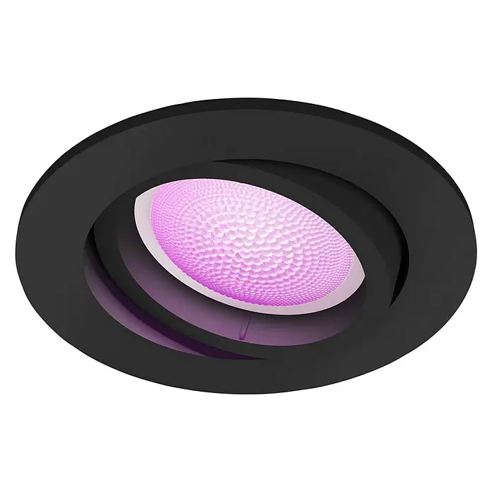 Philips Hue LED-Einbauspot Centura White & Color Ambiance - RGBW, Durchmesser: 9 cm - Ansicht von unten