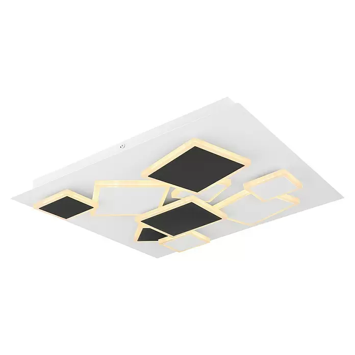 Lavida LED-Deckenleuchte Capri - 50 W, L x B x H: 50 x 50 x 6,5 cm, Warmweiß - Ansicht von unten