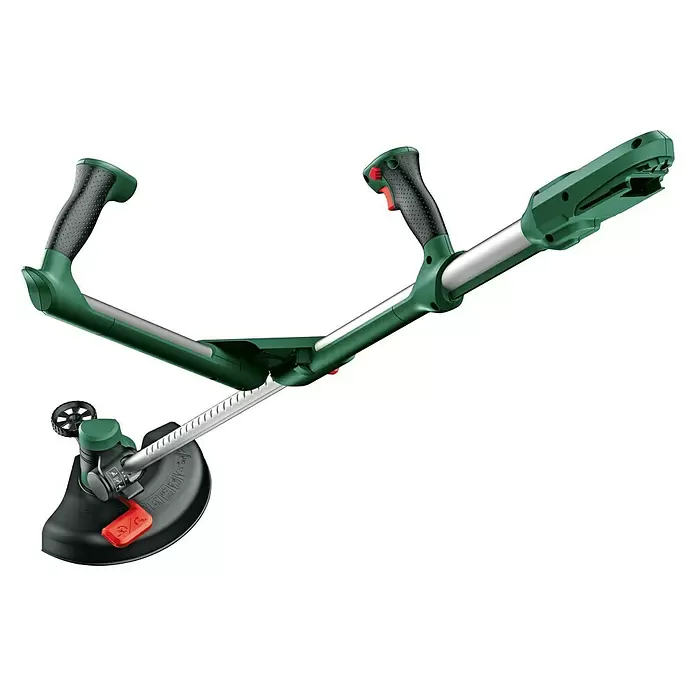Bosch 18 V Power for All Akumulatorski trimer - 18 V, 2 Ah, Litij-ionska, Bez akumulatora, Širina reza: 26 cm - Dijagonalni pogled