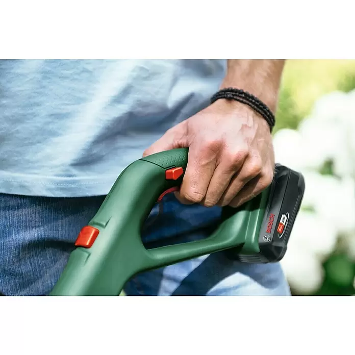 Bosch 18 V Power for All Akumulatorski trimer - 18 V, 2,5 Ah, Bez akumulatora, Širina reza: 26 cm - Proizvod u upotrebi