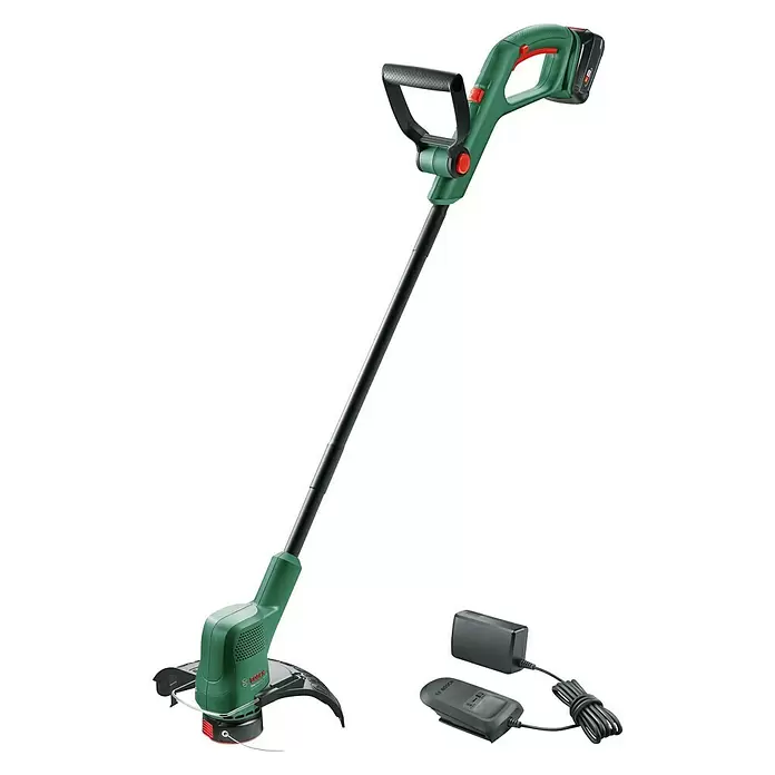 Bosch 18 V Power for All Akumulatorski trimer Easy GrassCut - 18 V, 2 Ah, Litij-ionska, 1 baterija, Širina reza: 23 cm - Dijagonalni pogled