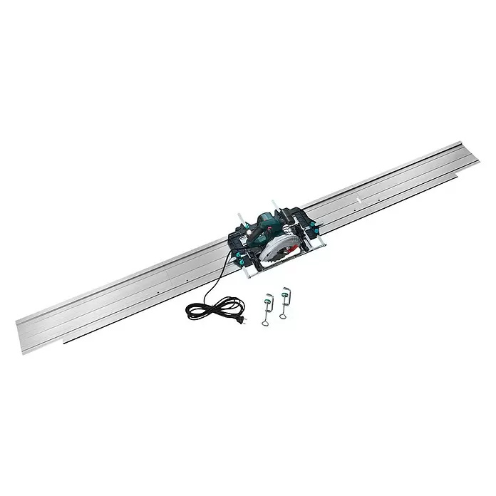 Wolfcraft Geleiderail Verlengingsset FKS 145 - l x b x h: 110 x 19 x 1,2 cm, Aluminium - Diagonaal zicht