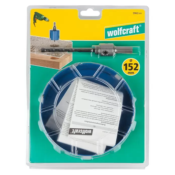 Wolfcraft Gatenzaag Universeel - Diameter: 152 mm, Hardmetaal - Vooraanzicht