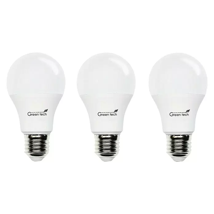 Set LED žarulja Green Tech - E27, 6 W, 600 lm, Hladna bijela - Pogled sprijeda