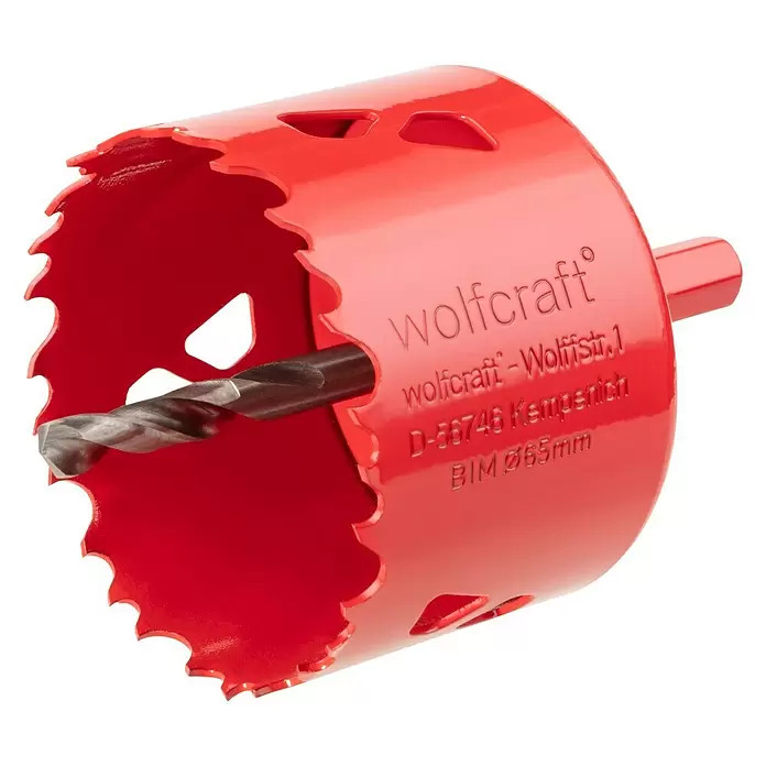 Wolfcraft Gatenzaag - Diameter: 65 mm, Bimetaal - Diagonaal zicht