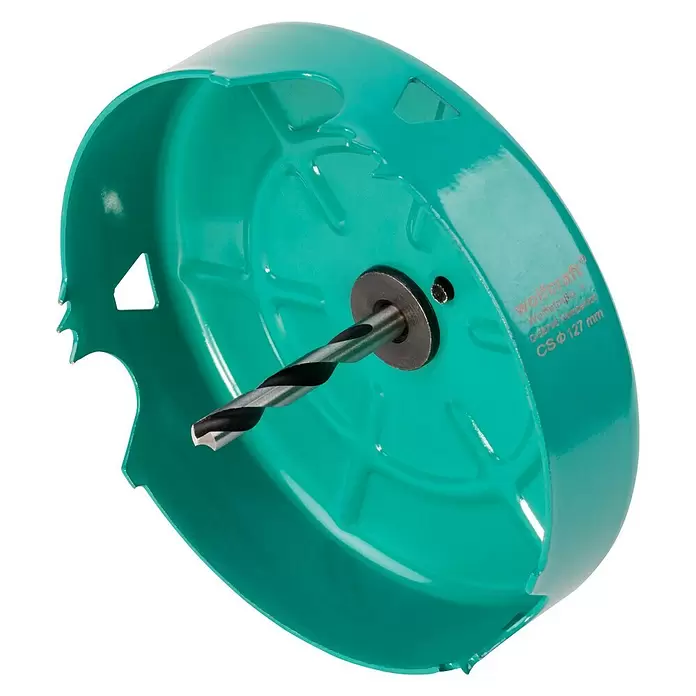 Wolfcraft Gatenzaag carbonstaal - Diameter: 127 mm, Staal - Diagonaal zicht