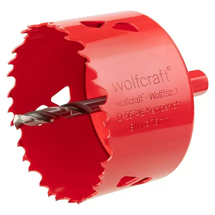 Wolfcraft Gatenzaag - Diameter: 76 mm, Bimetaal - Diagonaal zicht