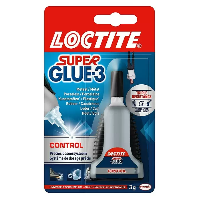 Loctite Super Glue-3 Secondelijm Control 3G - 3 g - Vooraanzicht
