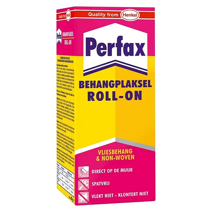 Perfax Behanglijm Roll-on - 200 g - Diagonaal zicht