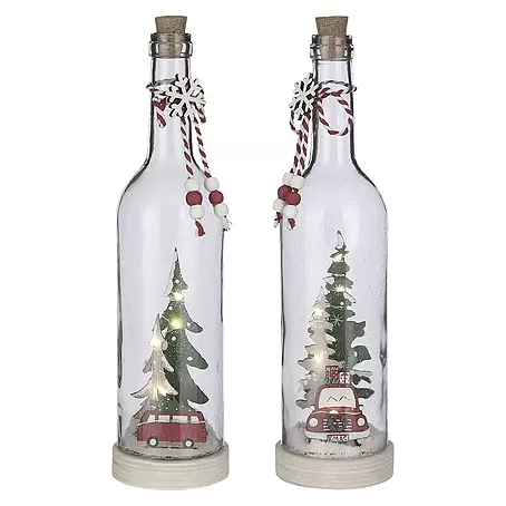 Luz de Navidad LED Botella de vidrio