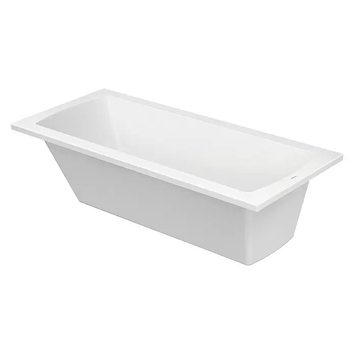 Duravit Badewanne Daro - 170 x 75 cm, Sanitäracryl, Weiß - Diagonale Ansicht