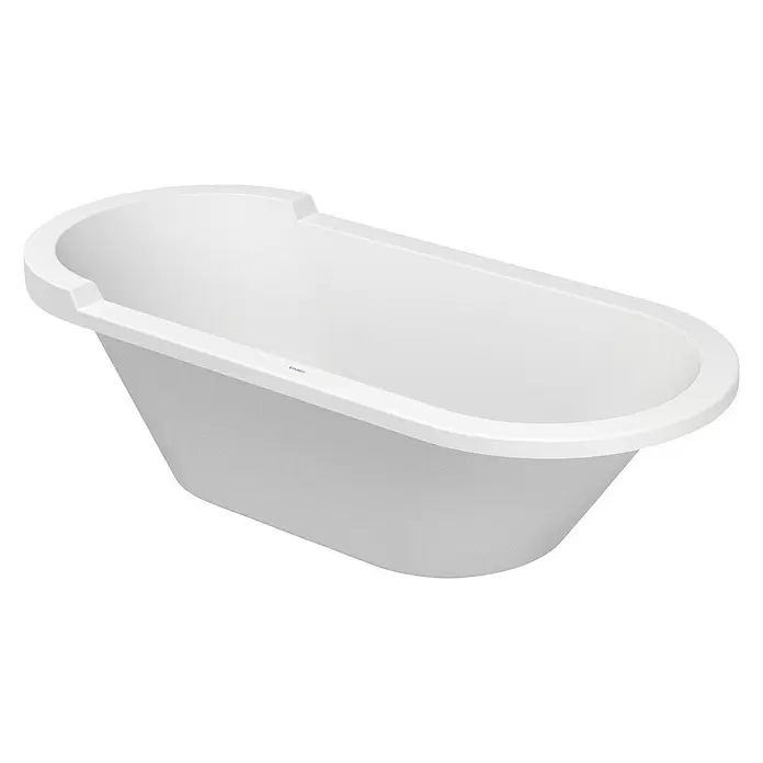 Duravit Badewanne Starck - 180 x 80 cm, Sanitäracryl, Weiß - Diagonale Ansicht